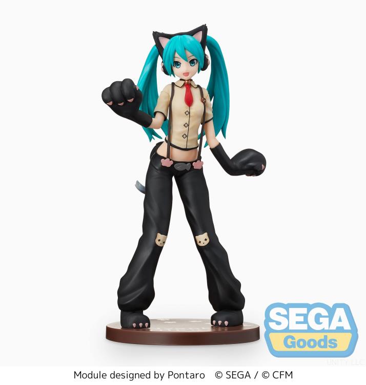 SEGA SPM FIGURE HATSUNE MIKU (KITTY CAT) - HATSUNE MIKU PROJECT DIVA