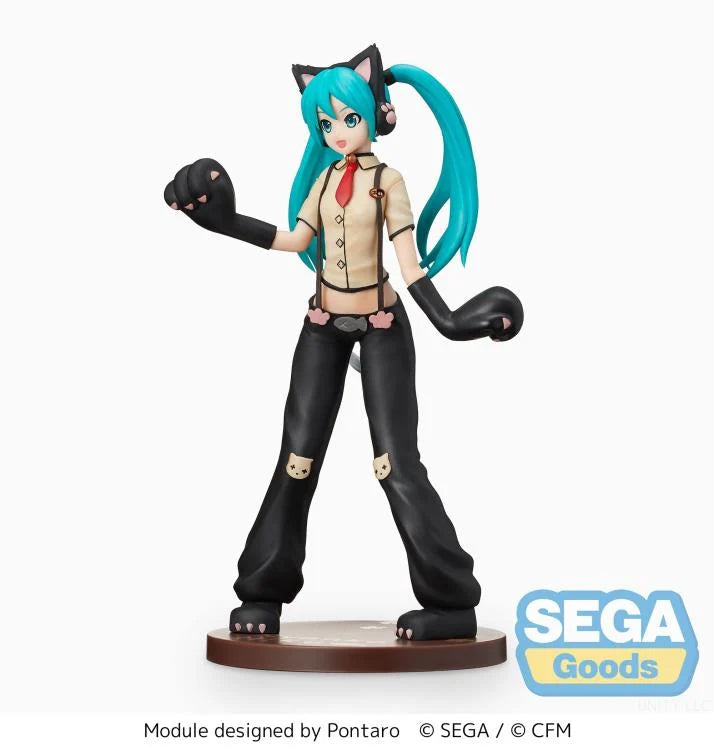 SEGA SPM FIGURE HATSUNE MIKU (KITTY CAT) - HATSUNE MIKU PROJECT DIVA