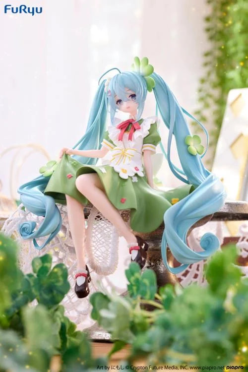 FURYU NOODLE STOPPER FIGURE HATSUNE MIKU (FLOWER FAIRY CLOVER) - VOCALOID