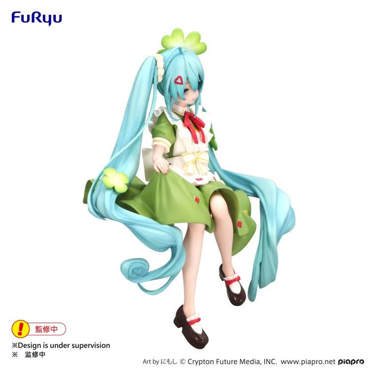 FURYU NOODLE STOPPER FIGURE HATSUNE MIKU (FLOWER FAIRY CLOVER) - VOCALOID