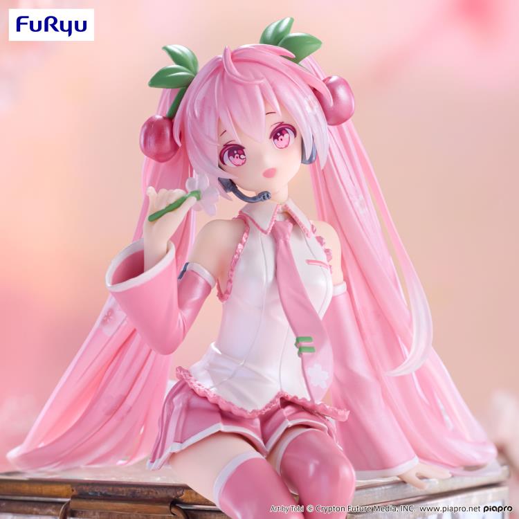 FURYU NOODLE STOPPER FIGURE MIKU SAKURA (2024 PEARL COLOR VER.)