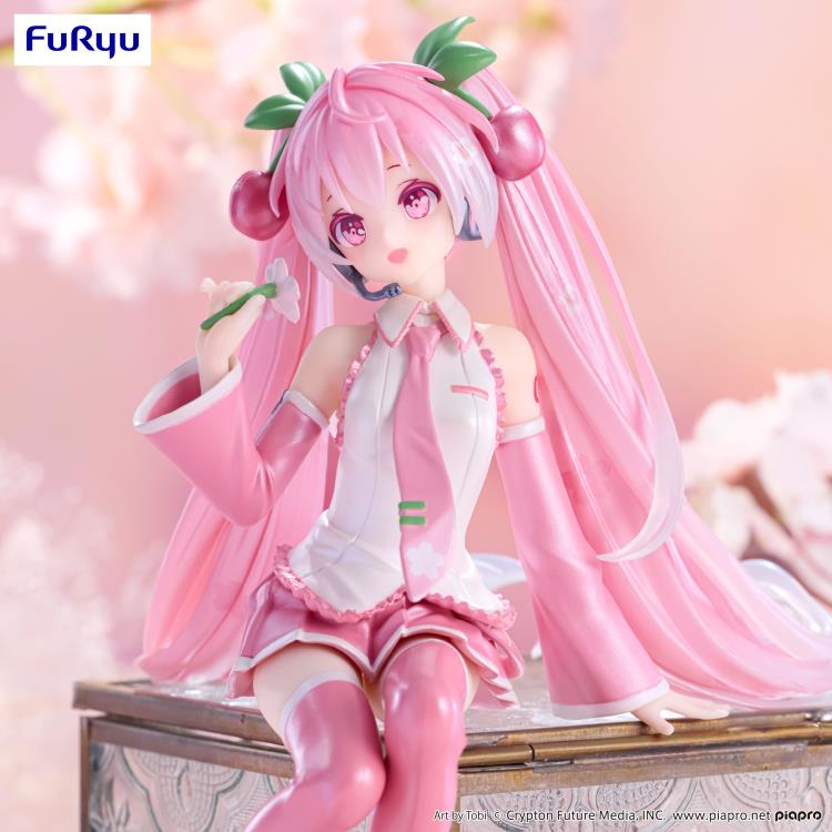 FURYU NOODLE STOPPER FIGURE MIKU SAKURA (2024 PEARL COLOR VER.)