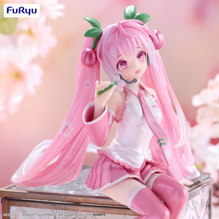 FURYU NOODLE STOPPER FIGURE MIKU SAKURA (2024 PEARL COLOR VER.)