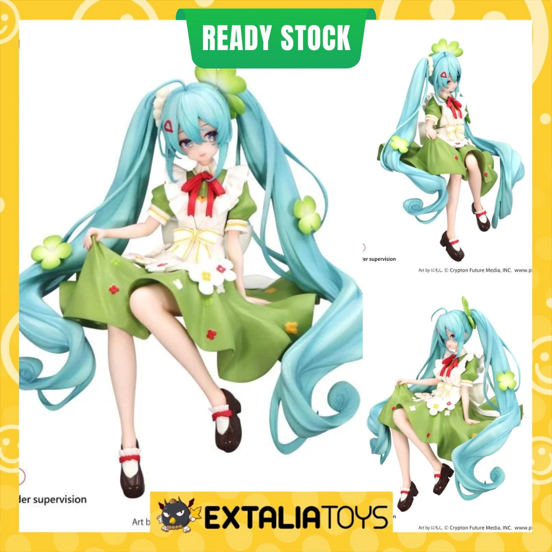 FURYU NOODLE STOPPER FIGURE HATSUNE MIKU (FLOWER FAIRY CLOVER) - VOCALOID