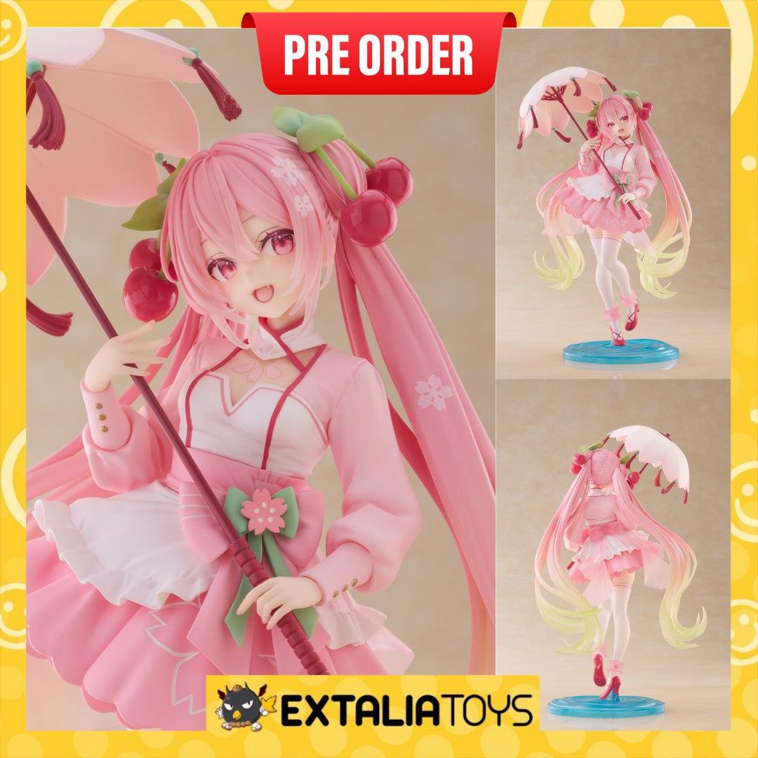 [PO] TAITO Sakura Miku AMP+ Figure (Sakura Dress Ver.) – EXTALIA TOYS