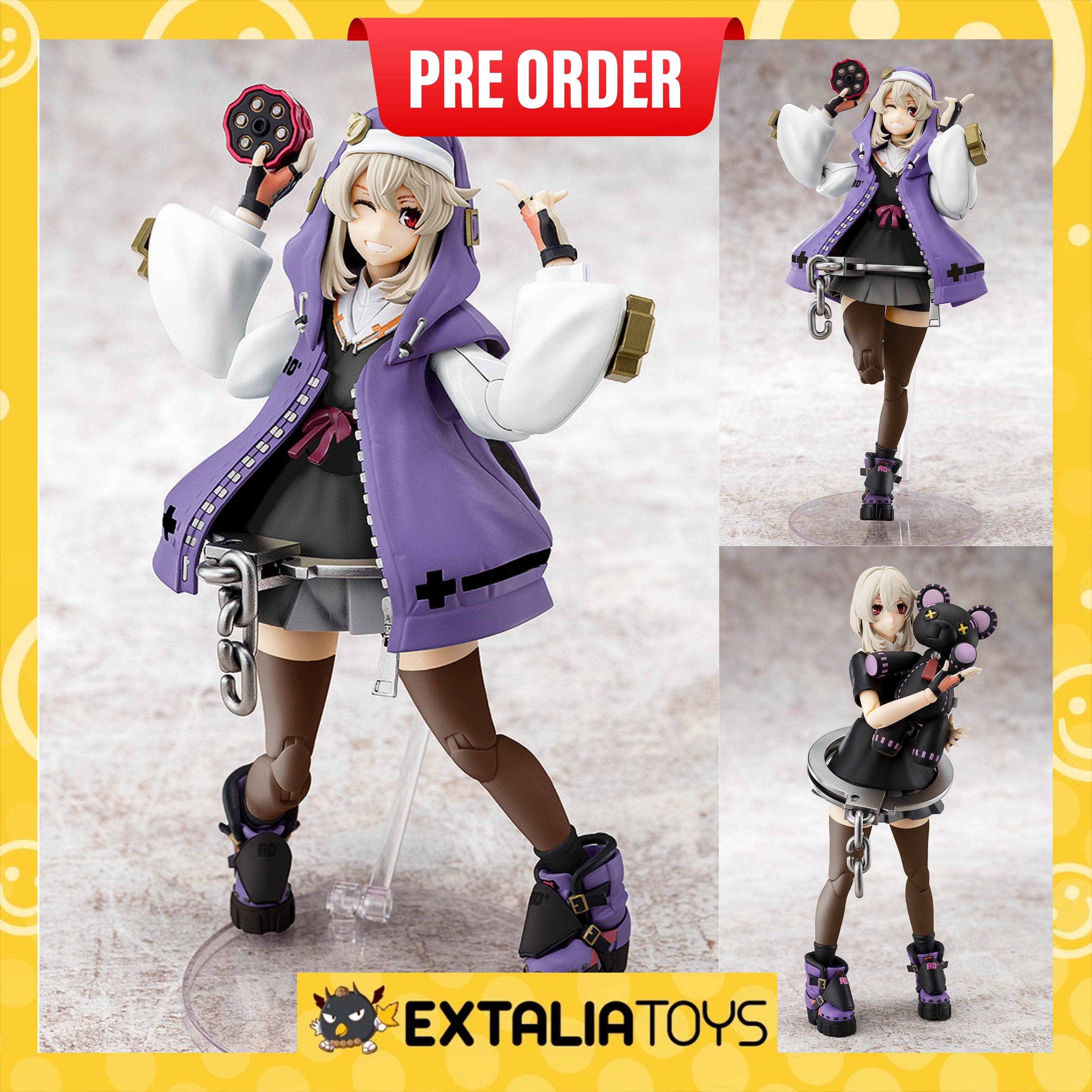 [PO] GSC GUILTY GEAR -STRIVE- Bridget Articulated Plastic Model Kit BLACK /PURPLE COLOR Ver.