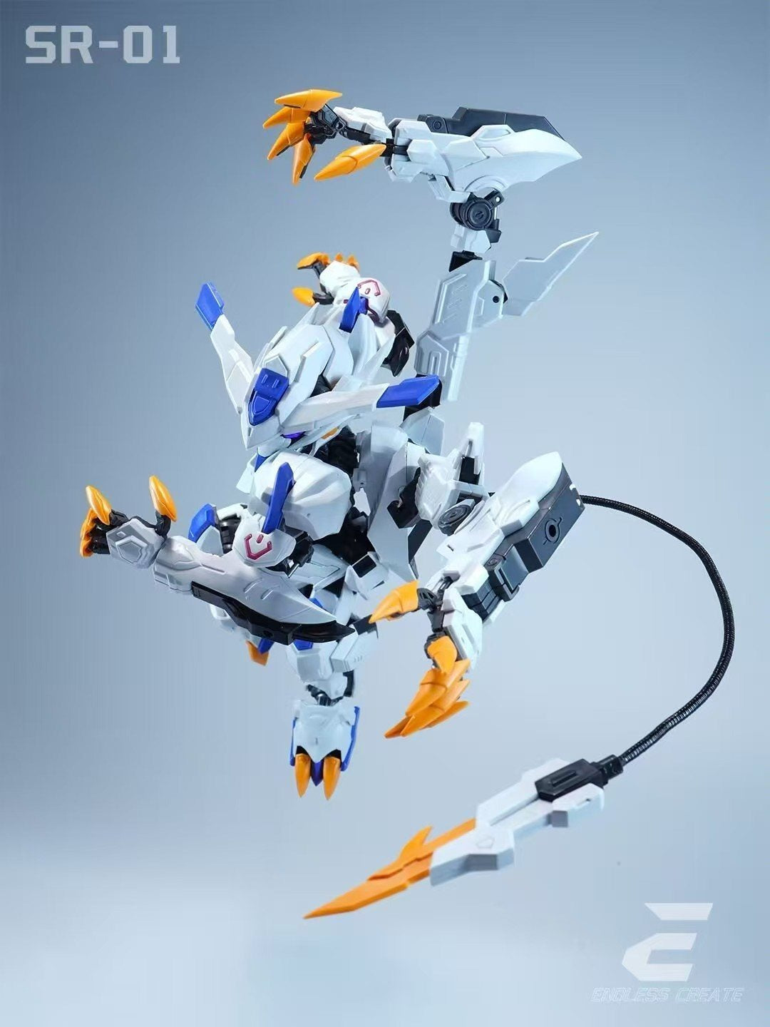 Endless Create EC Model Shura Path Series First Release SR-01 White Oni (BYAKI) Model Kit