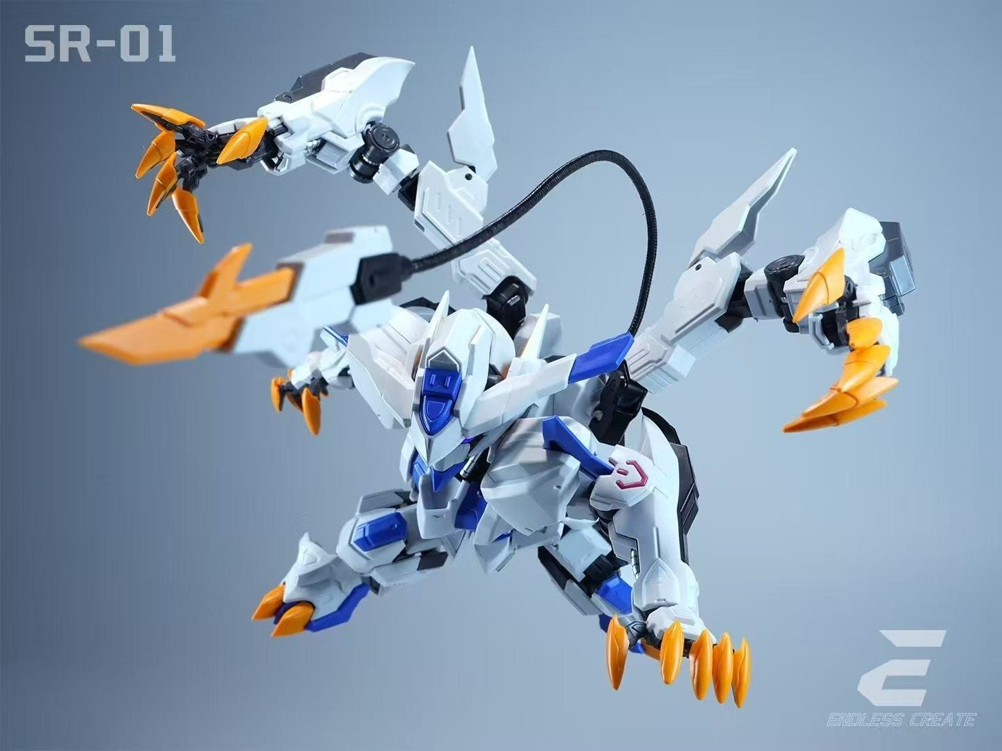 Endless Create EC Model Shura Path Series First Release SR-01 White Oni (BYAKI) Model Kit