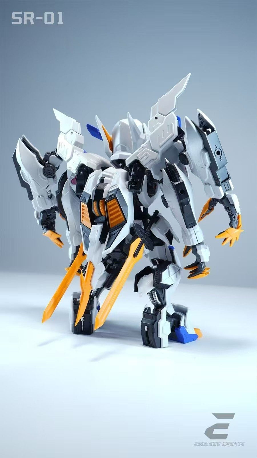 Endless Create EC Model Shura Path Series First Release SR-01 White Oni (BYAKI) Model Kit