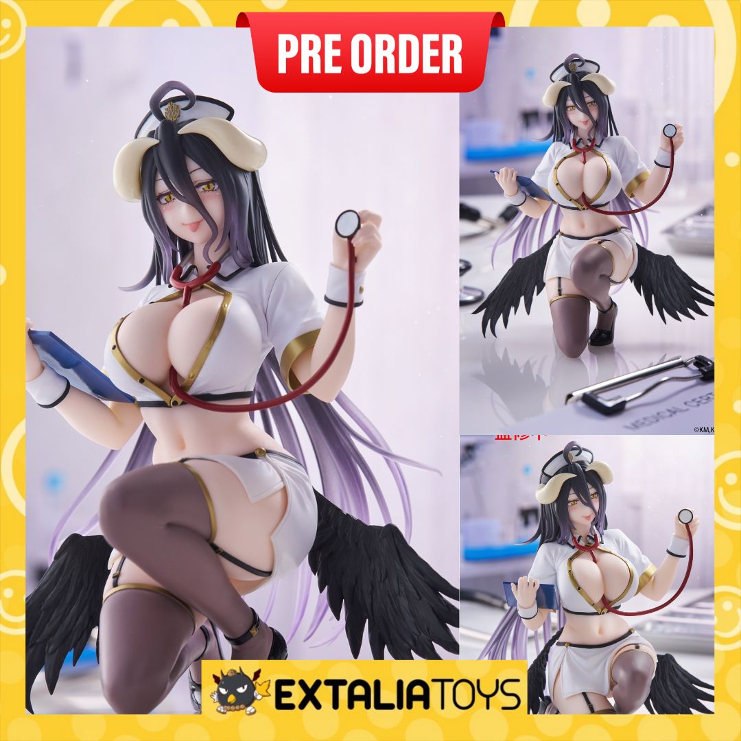 [PO] TAITO Overlord Desktop Cute Figure - Albedo (Nurse Ver.)