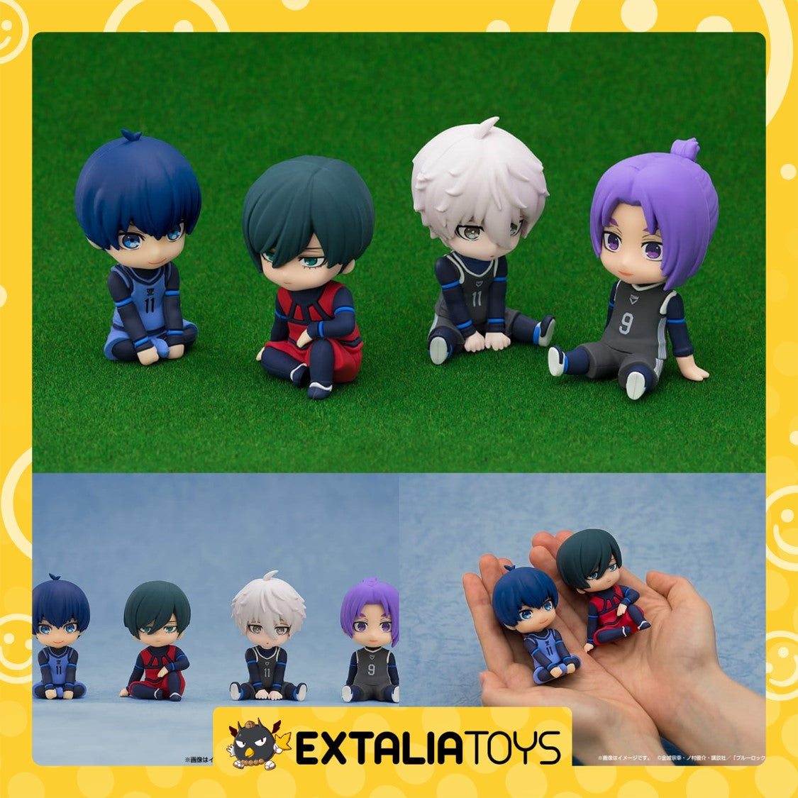 [PO] GSC Nendoroid Plus Isagi Yoichi/Itoshi Rin/Nagi Seishiro/Mikage Reo Rubber Mascot - BLUE LOCK