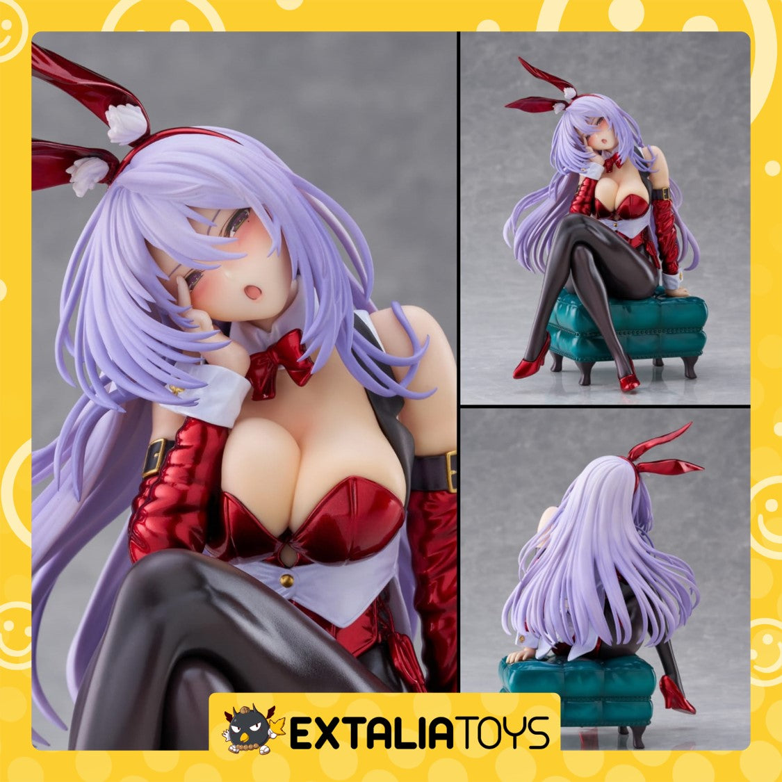 [PO] PLUM PVC 1/7 FIGURE She Laughs Shy...I Feel Ashamed AMAGASA TSUDURI Bunny Style(Xmas santa color)