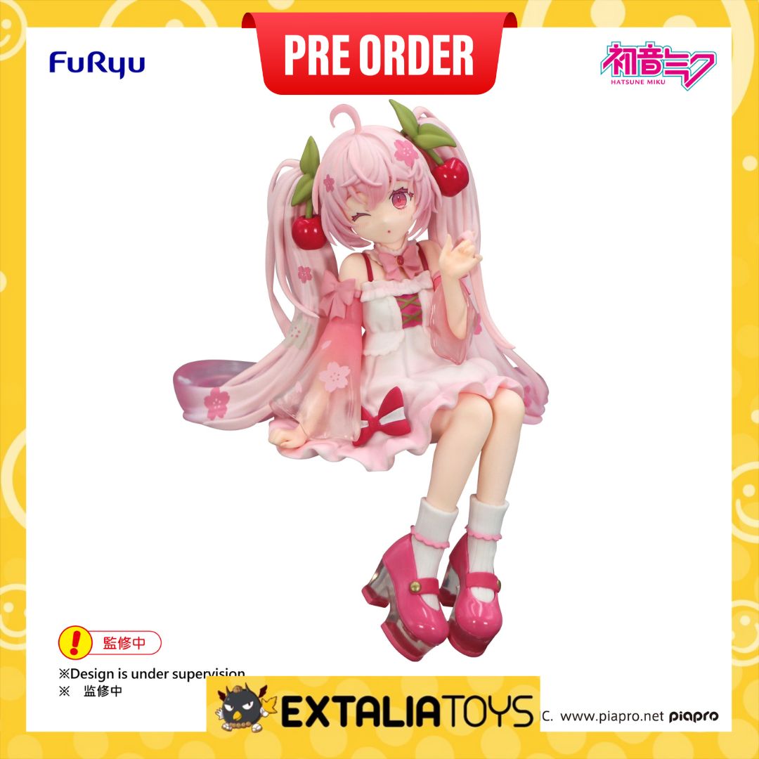 [PO] FURYU Hatsune Miku Noodle Stopper Figure -Sakura Miku 2025 Wink ver.-