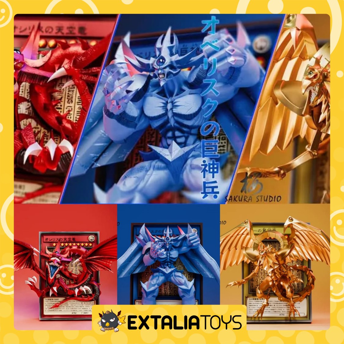 [PO] RESIN FIGURE Yu-Gi-Oh Picture Frame Series (A-Obelisk/B-Slifer/C-Ra) by Sakura Studio