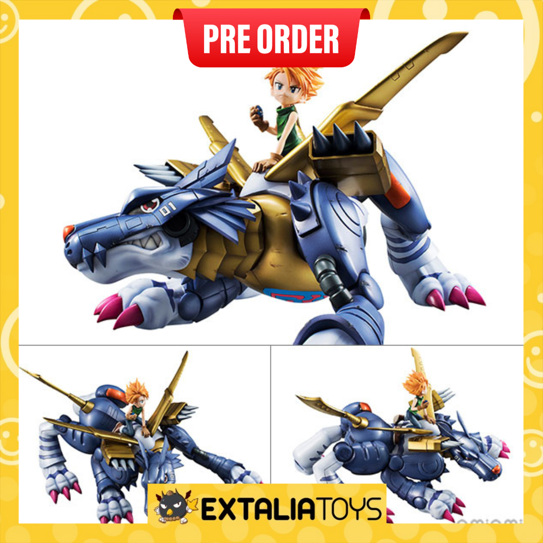 [PO] MEGAHOUSE Precious G.E.M. Series Digimon Adventure Metal Garurumon & Ishida Yamato （ Repeat）