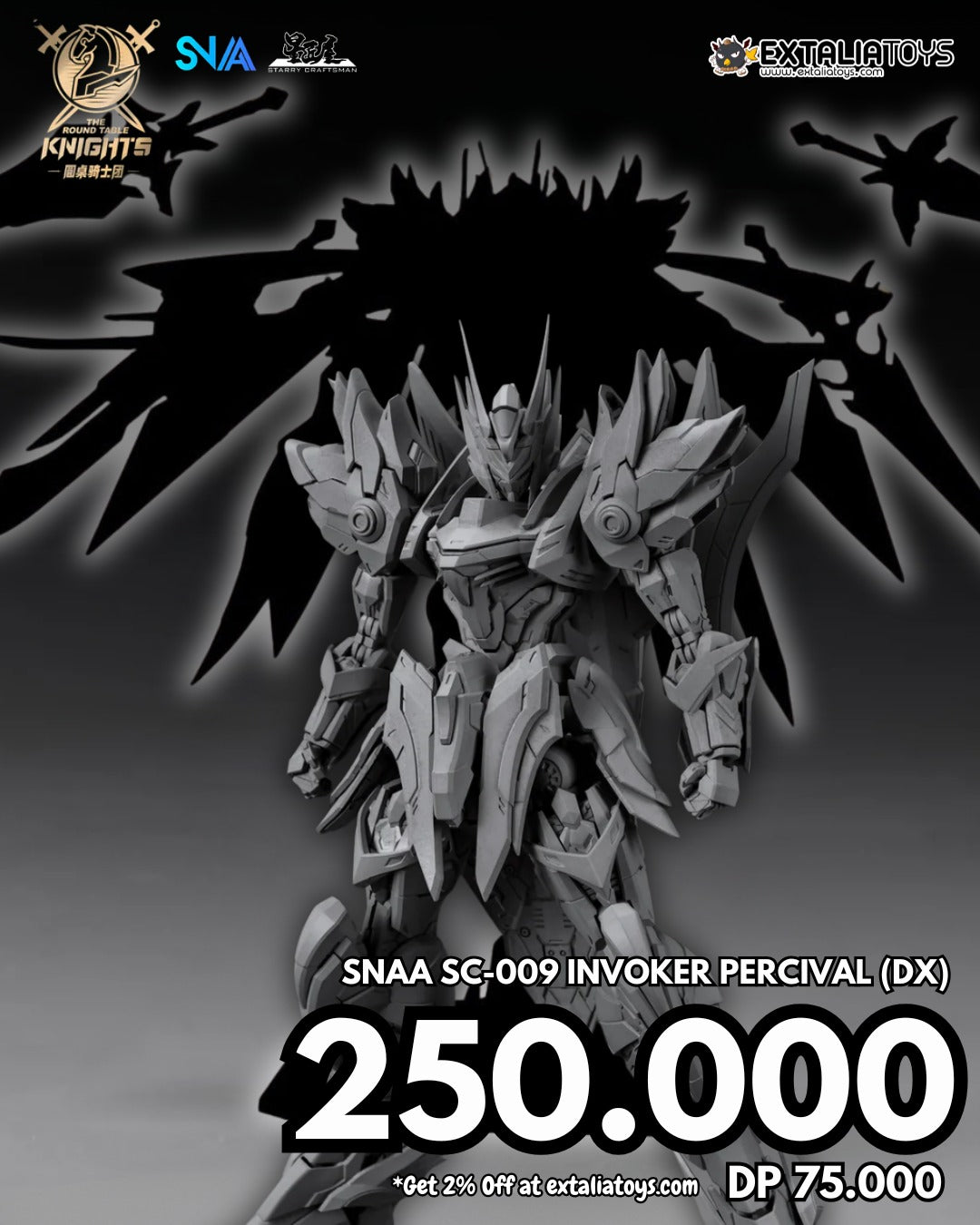[PO] SNAA 1/144 SC-009 DIVINE INVOKER-PERCIVAL (SINGLE / DELUXE VERSION)