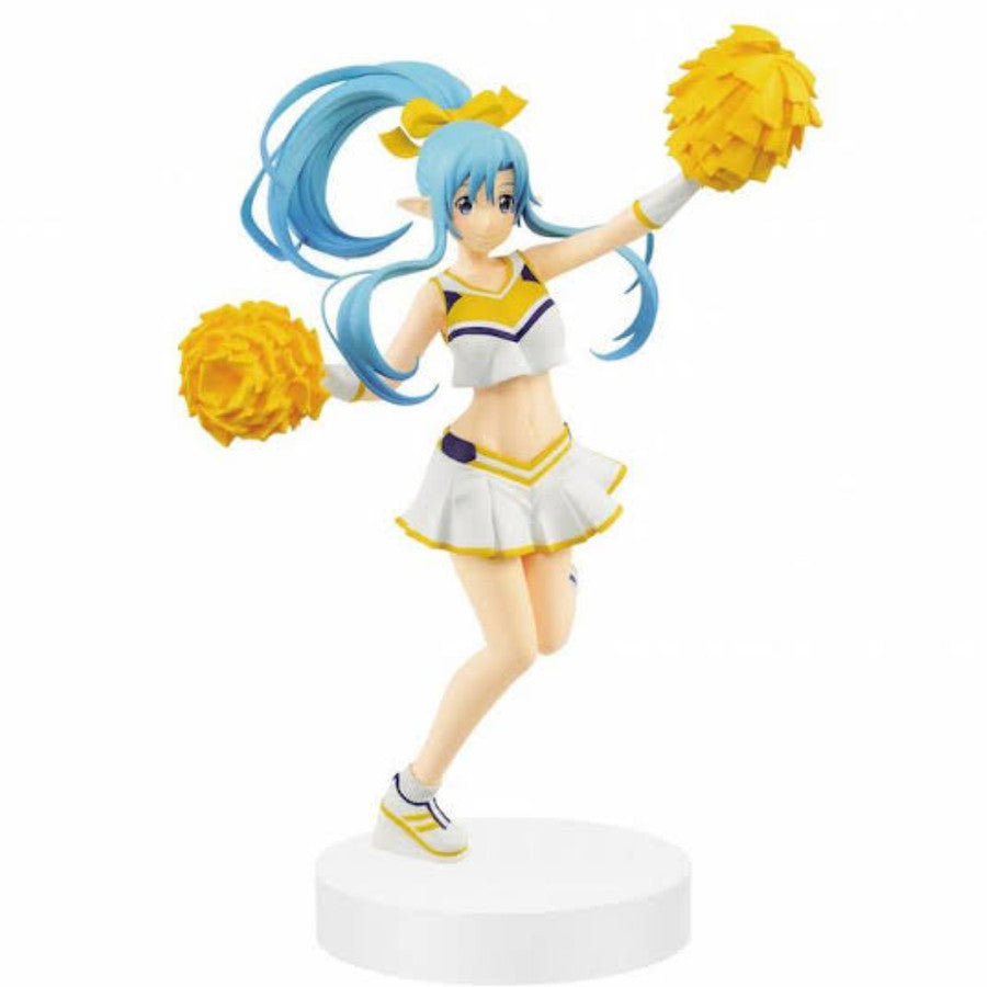 BANPRESTO SWORD ART ONLINE MEMORY DEFRAG - EXQ FIGURE ASUNA CHEERLEADER