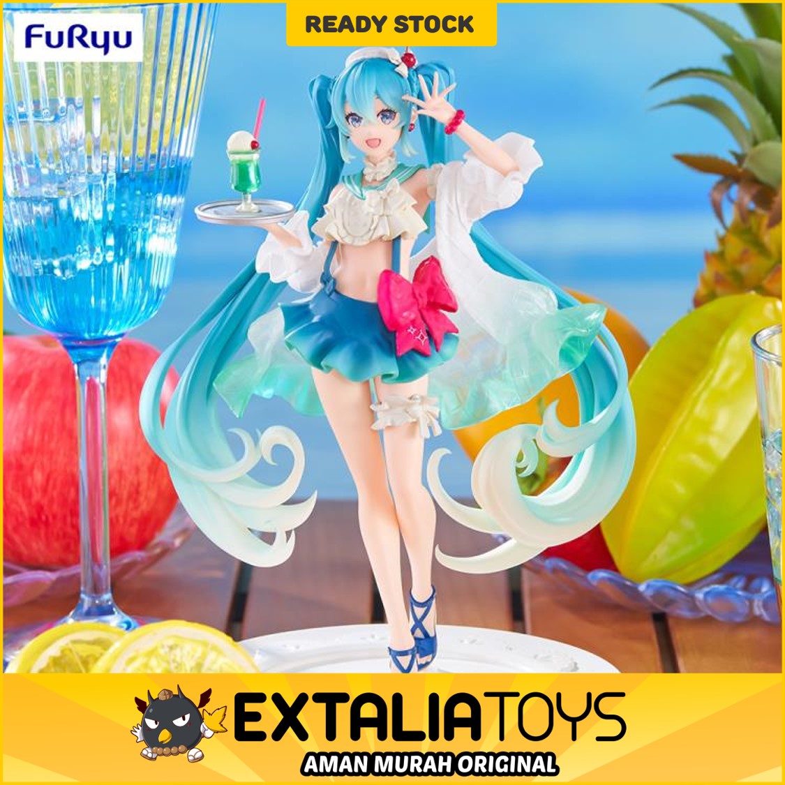 FURYU Hatsune Miku�@Exceed Creative Figure -Hatsune Miku SweetSweets Series Melon Soda Float-