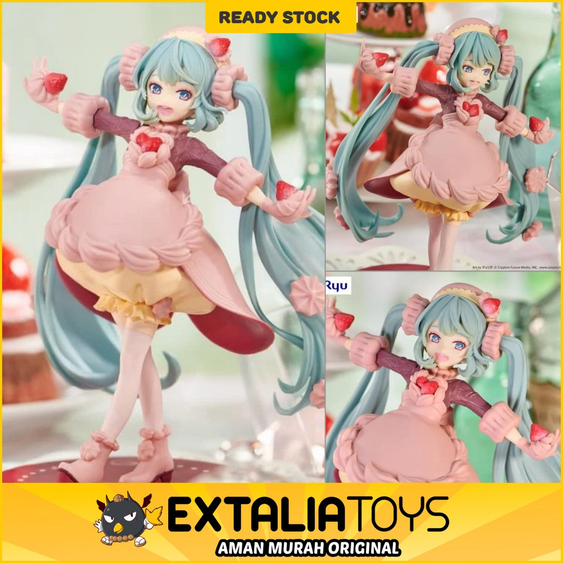 FURYU SWEETSWEETS SERIES FIGURE HATSUNE MIKU (STRAWBERRY CHOCOLATE SHORT VER.)