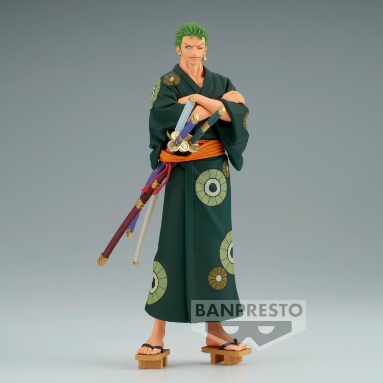 BANPRESTO DXF THE GRANDLINE SERIES WANOKUNI RORONOA ZORO - YUKATA VER - ONE PIECE