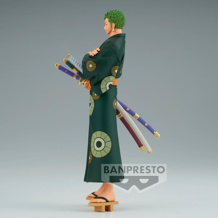 BANPRESTO DXF THE GRANDLINE SERIES WANOKUNI RORONOA ZORO - YUKATA VER - ONE PIECE