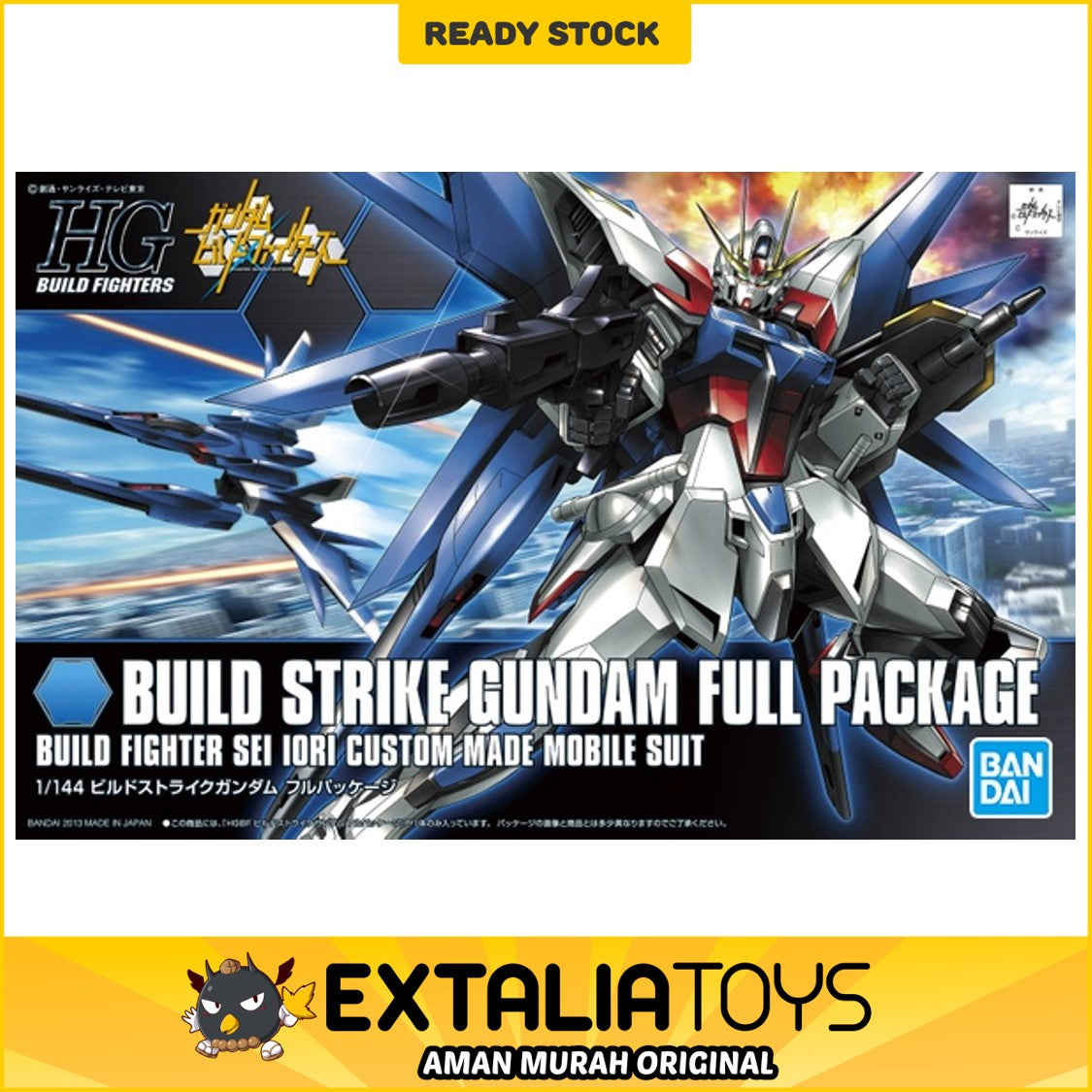 BANDAI HGBF 1/144 BUILD STRIKE GUNDAM FLIGHT FULL PACKAGE