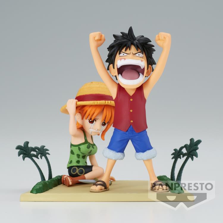 BANPRESTO WCF WORLD COLLECTABLE FIGURE LOG STORIES - MONKEY D. LUFFY & NAMI - ONE PIECE