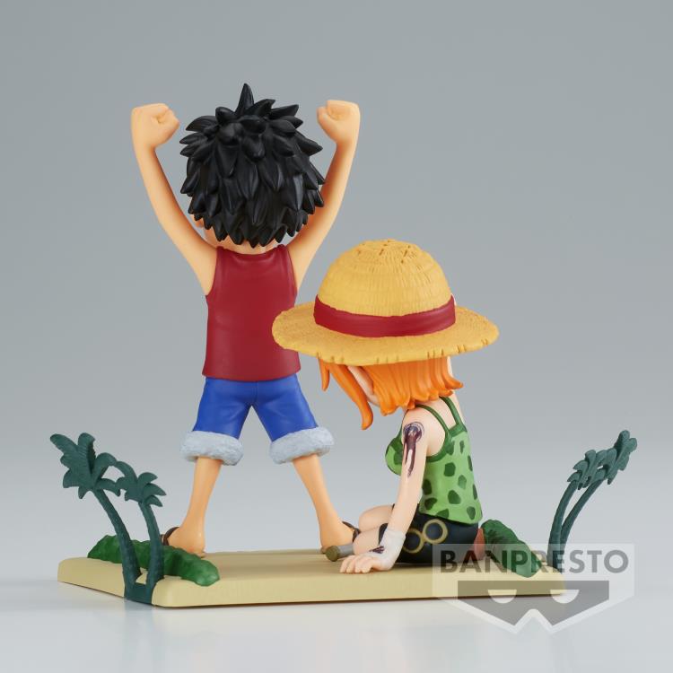 BANPRESTO WCF WORLD COLLECTABLE FIGURE LOG STORIES - MONKEY D. LUFFY & NAMI - ONE PIECE