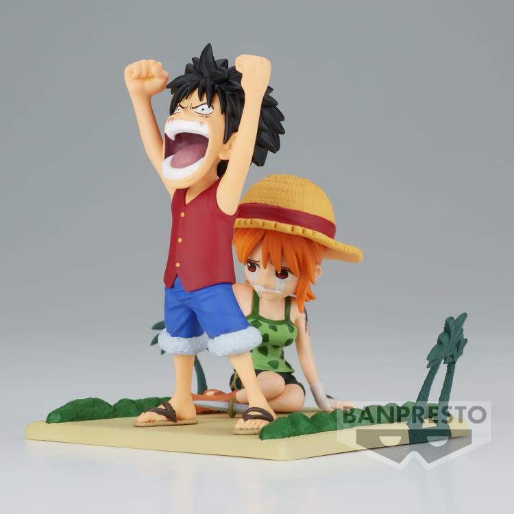 BANPRESTO WCF WORLD COLLECTABLE FIGURE LOG STORIES - MONKEY D. LUFFY & NAMI - ONE PIECE