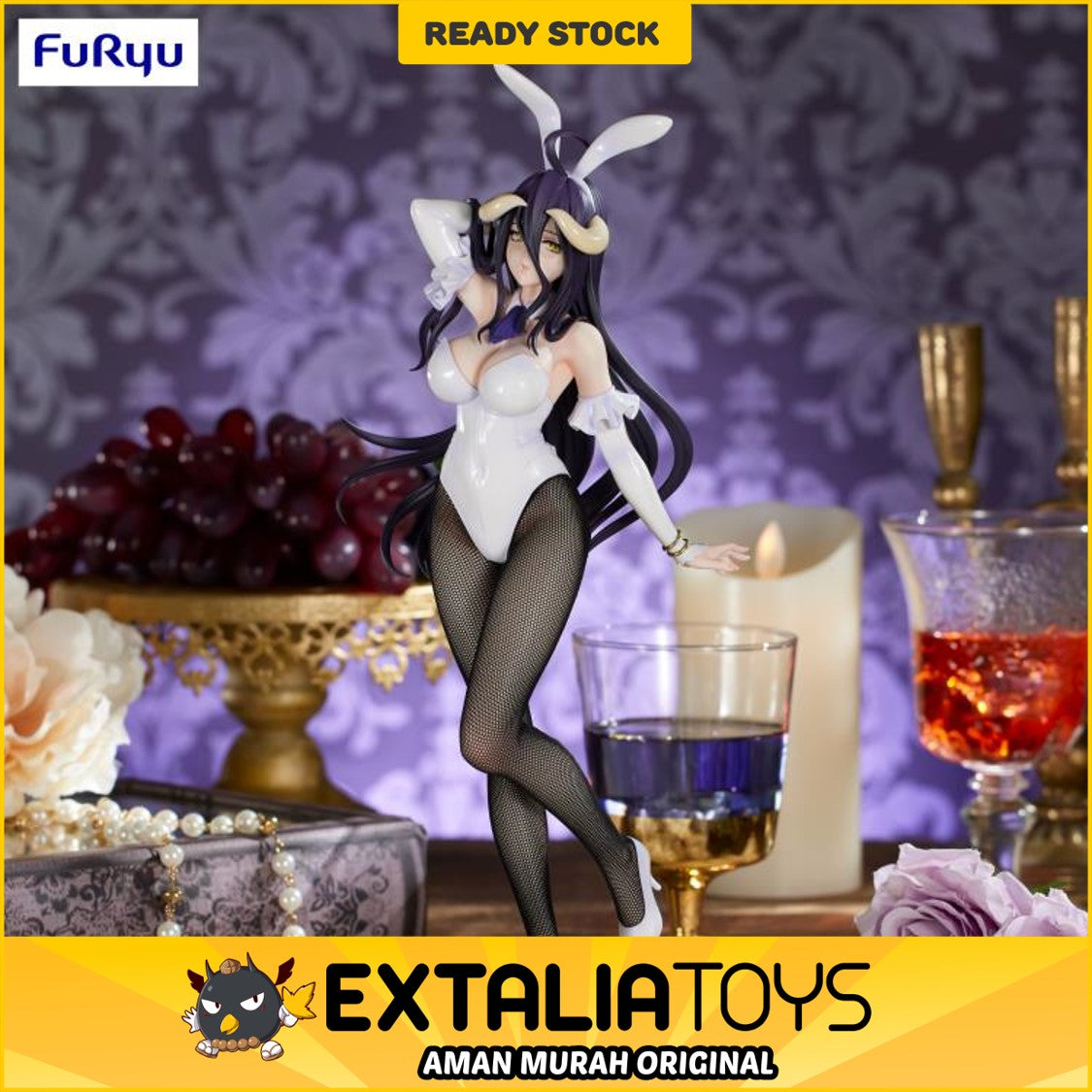 FURYU BICUTE BUNNIES FIGURE ALBEDO - OVERLORD