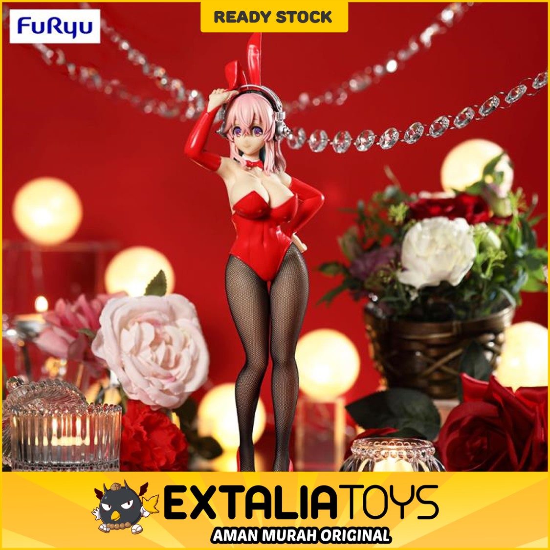 FURYU BICUTE BUNNIES FIGURE SUPER SONICO: RED VER. - SUPER SONICO