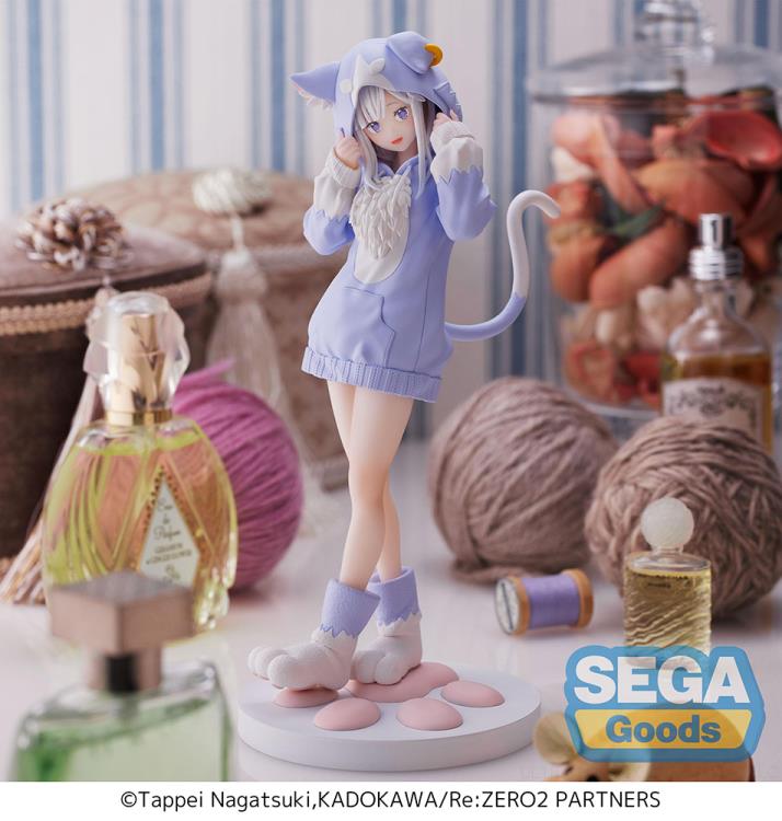 SEGA LUMINASTA FIGURE EMILIA : MOFUMOFU PACK - RE: ZERO