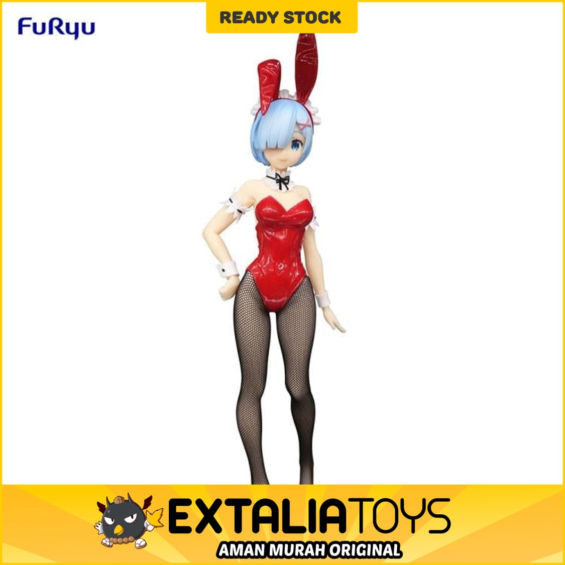 FURYU BICUTE BUNNIES FIGURE REM: RED COLOR VER. - RE: ZERO