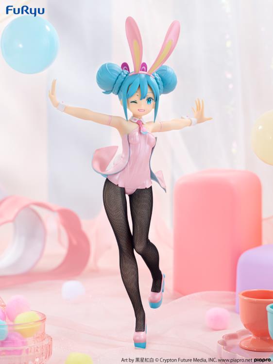 FURYU BICUTE BUNNIES FIGURE HATSUNE MIKU - WINK PEARL PINK COLOR VER.