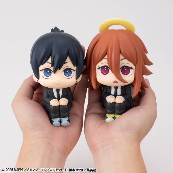 MEGAHOUSE LOOKUP FIGURE CHAINSAW MAN THE MOVIE - REZE ARC & AKI HAYAKAWA SMILE VER. & ANGEL DEVIL SET (WITH GIFT)