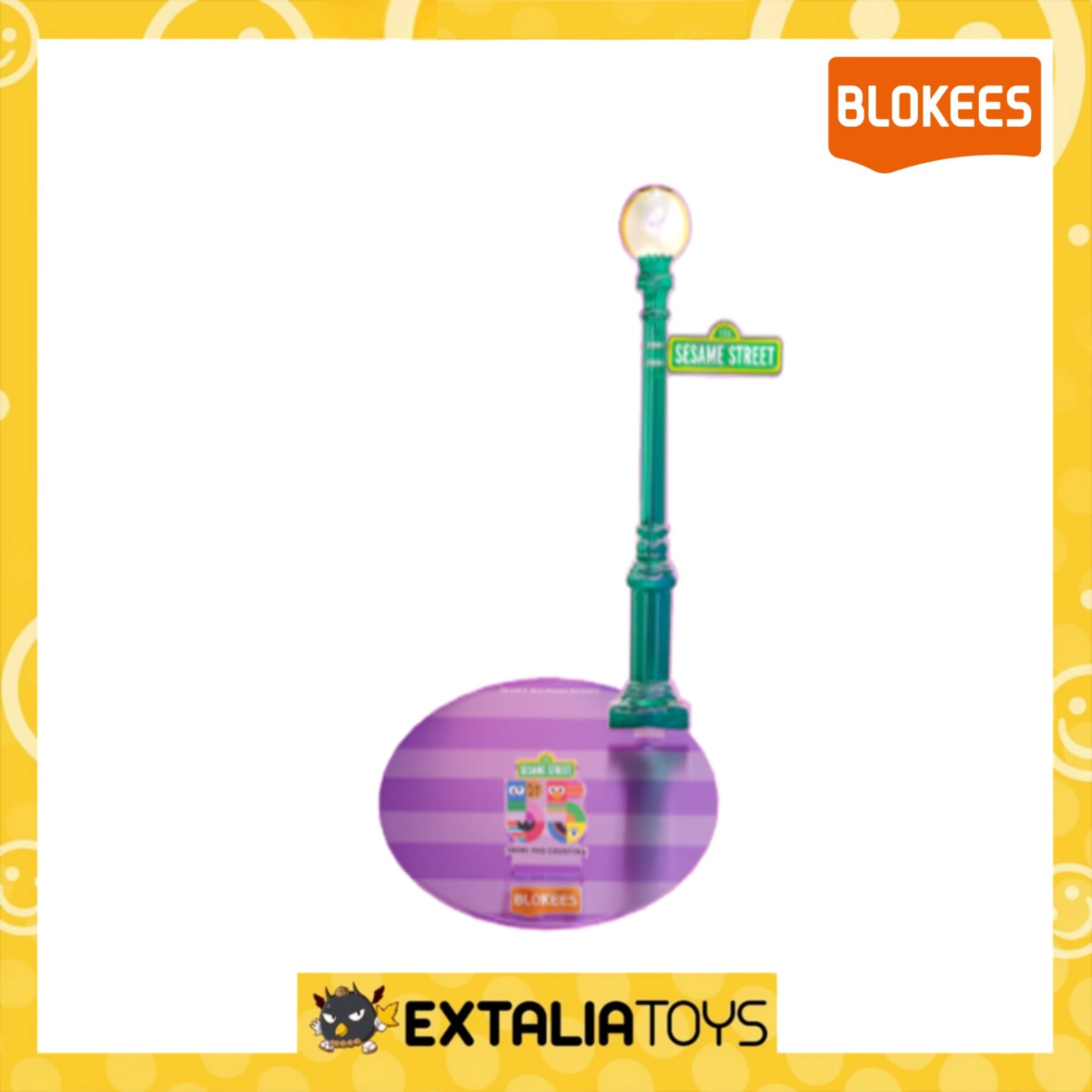 Sesame Street Standing Signboard-yellow  Acrylic