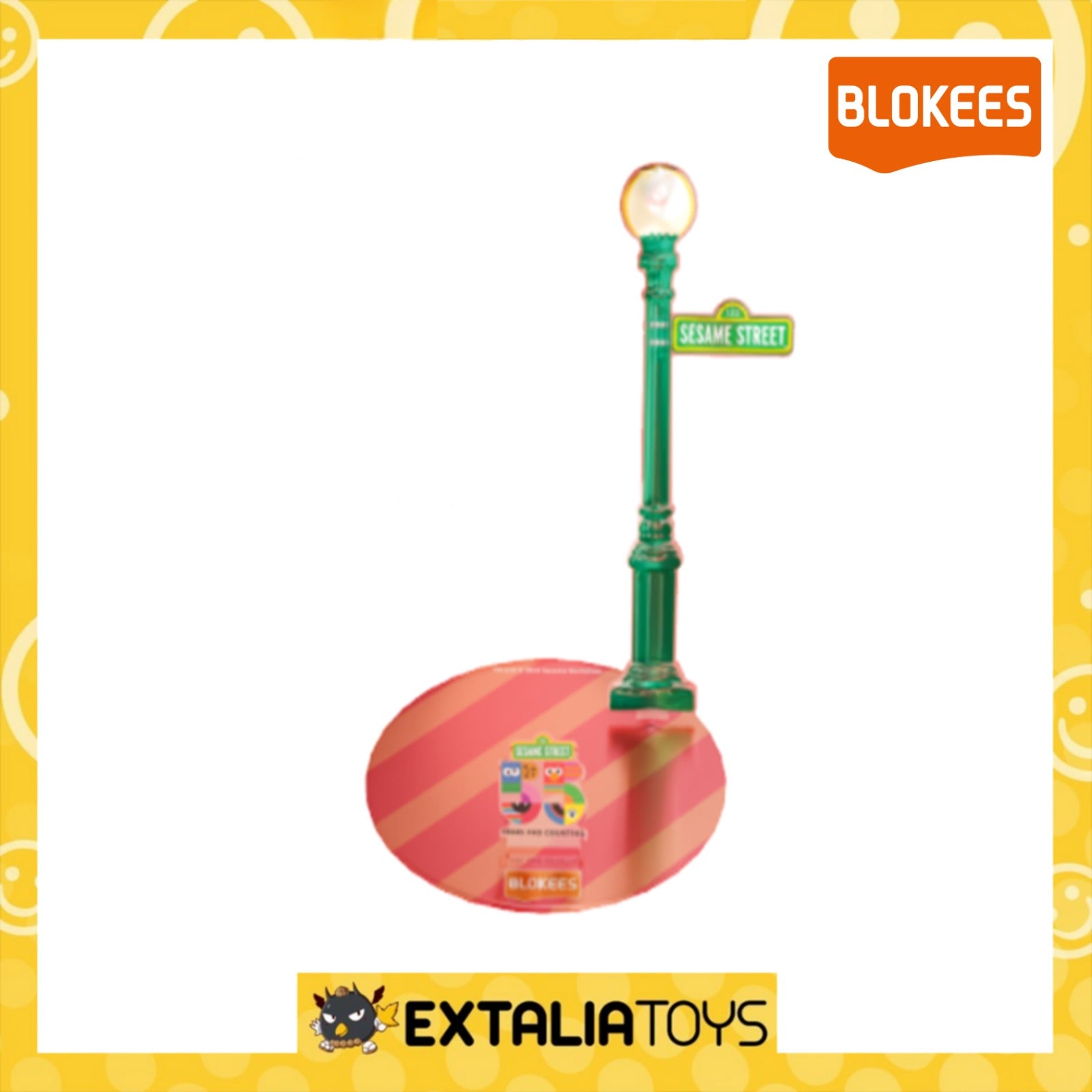 Sesame Street Standing Signboard-yellow  Acrylic