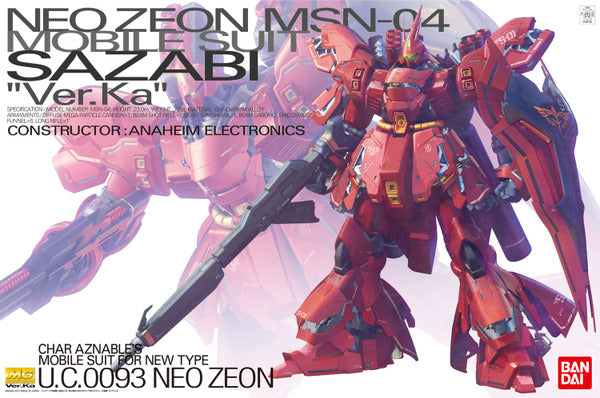 BANDAI MG 1/100 MSN-04 SAZABI Ver.Ka GUNDAM