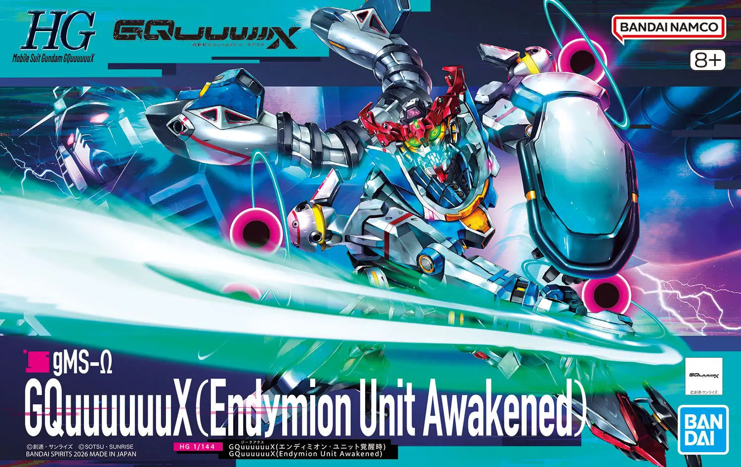 BANDAI HG 1/144 GQuuuuuuX（Endymion Unit Awakened）Model Kit