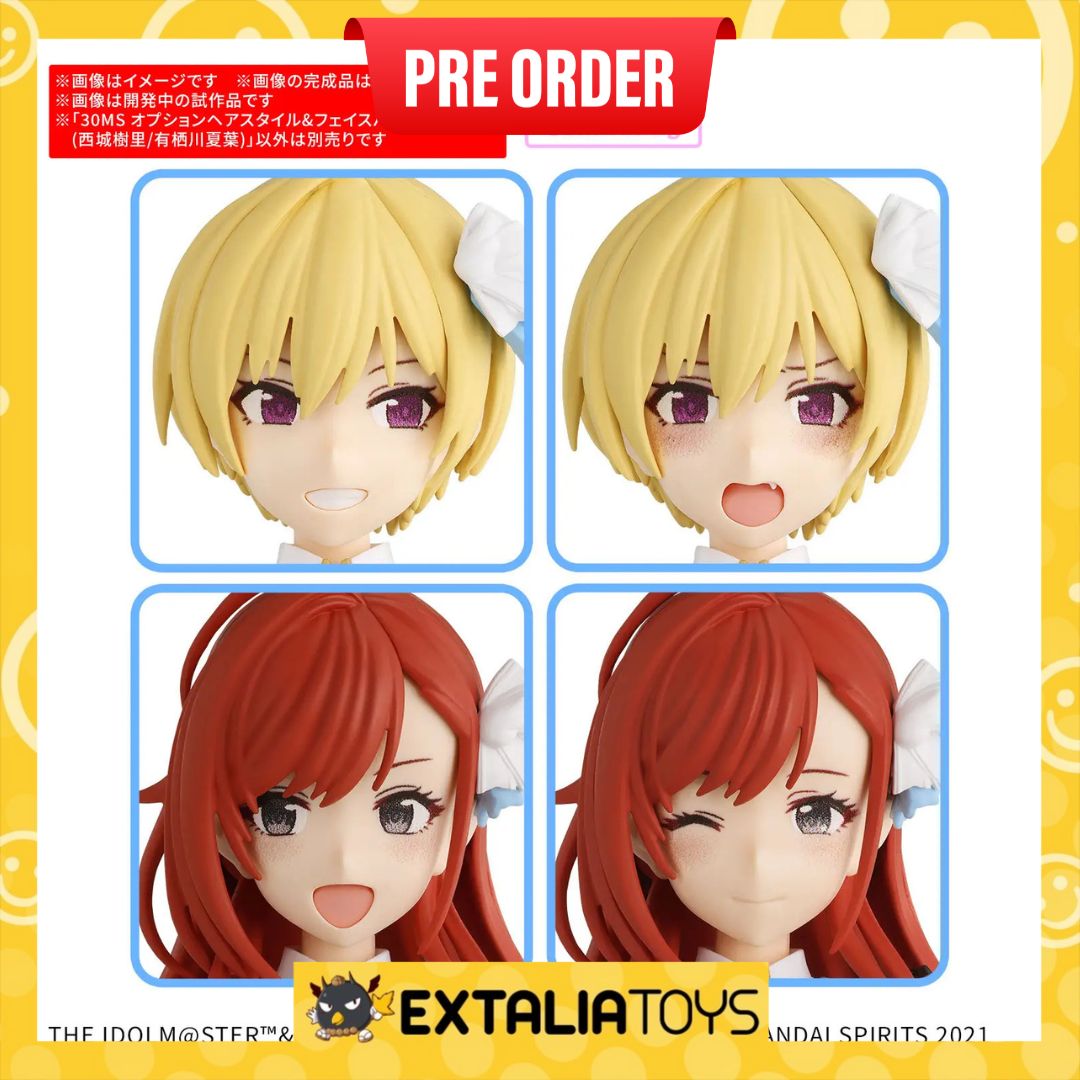 [PO] BANDAI 30MS OPTION HAIR STYLE & FACE PARTS SET （JURI SAIJO/NATSUHA ARISUGAWA）
