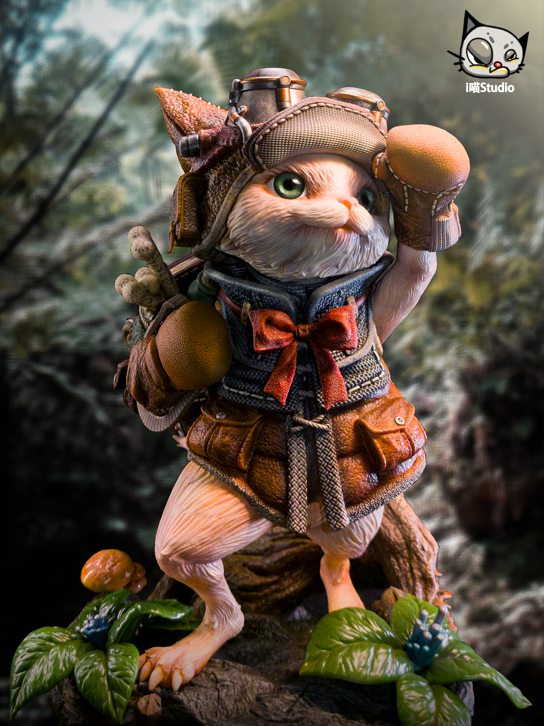 [PO] RESIN FIGURE  Original Traveling Cat 01 (Licensed) - I Miao Studio