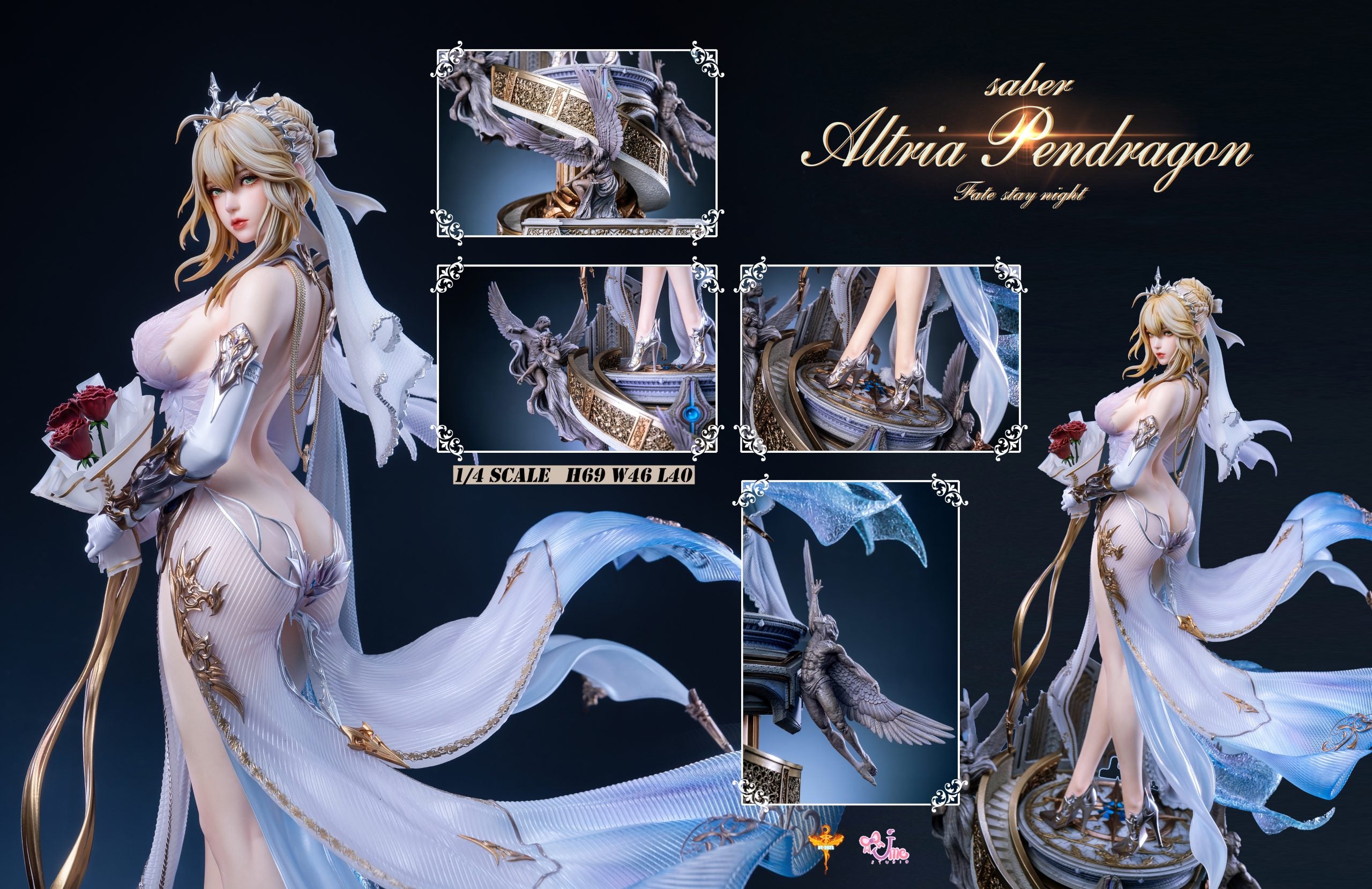 [PO[ RESIN FIGURE Fate Saber Artoria Pendragon Wedding Dress - DT STUDIO