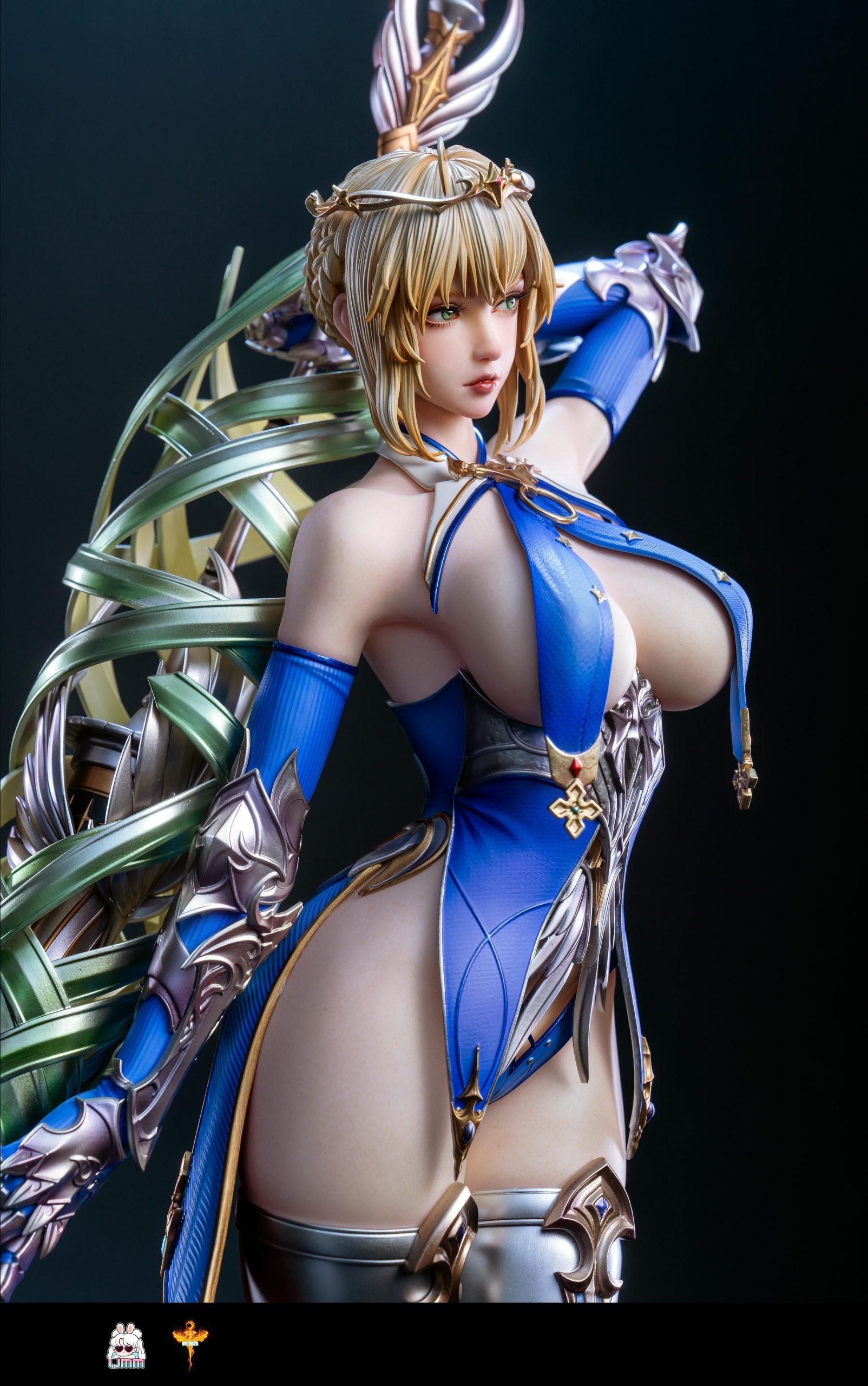 [PO] RESIN FIGRUE Fate White Lancer Resonant Black Lancer Resonant Saber Artoria Pendragon Twin Lancers Resonance - UMM STUDIO