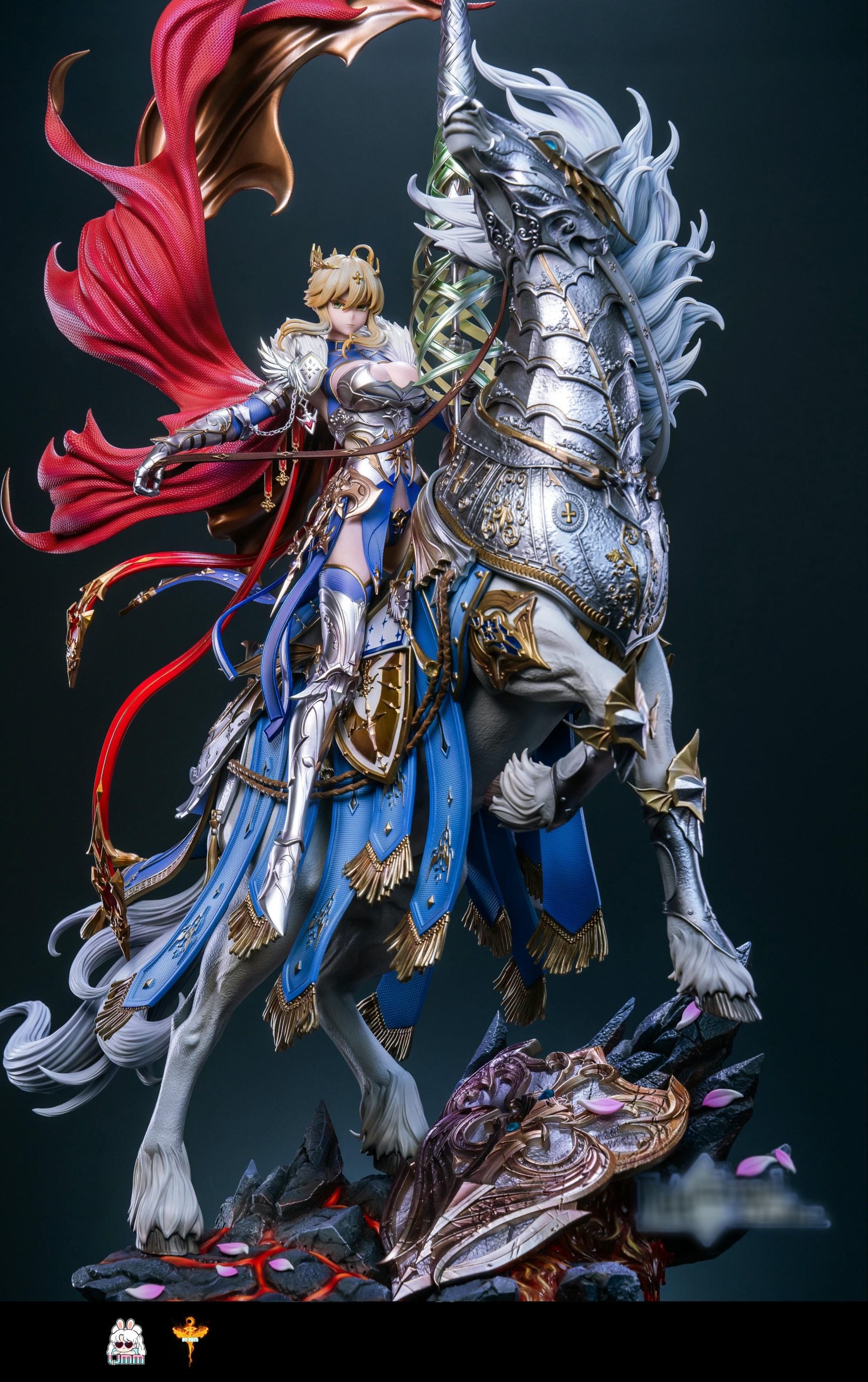[PO] RESIN FIGRUE Fate White Lancer Resonant Black Lancer Resonant Saber Artoria Pendragon Twin Lancers Resonance - UMM STUDIO