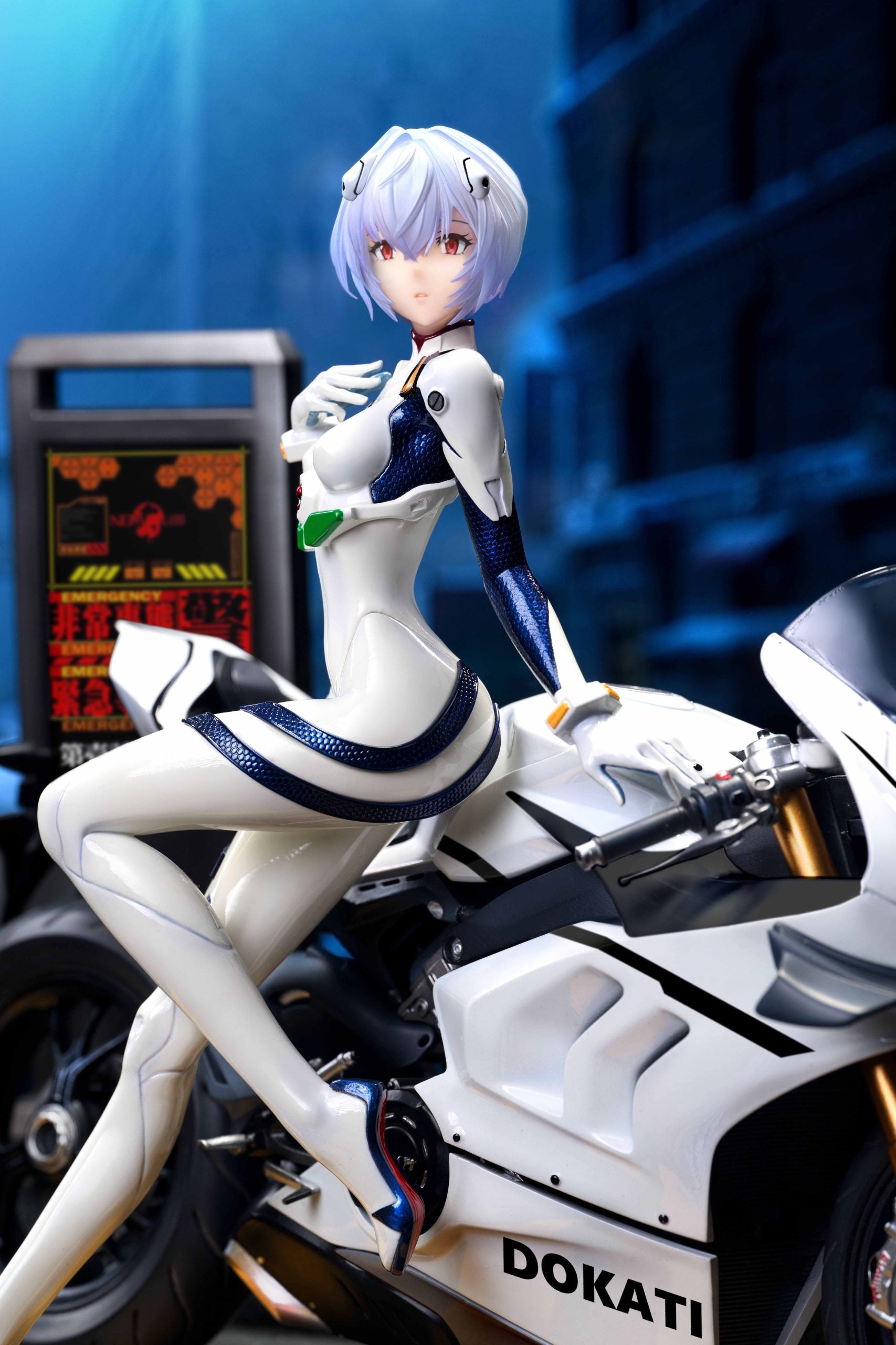 [PO] RESIN FIGURE Neon Genesis Evangelion Motorcycle Ayanami Rei - KOL Brother Studio