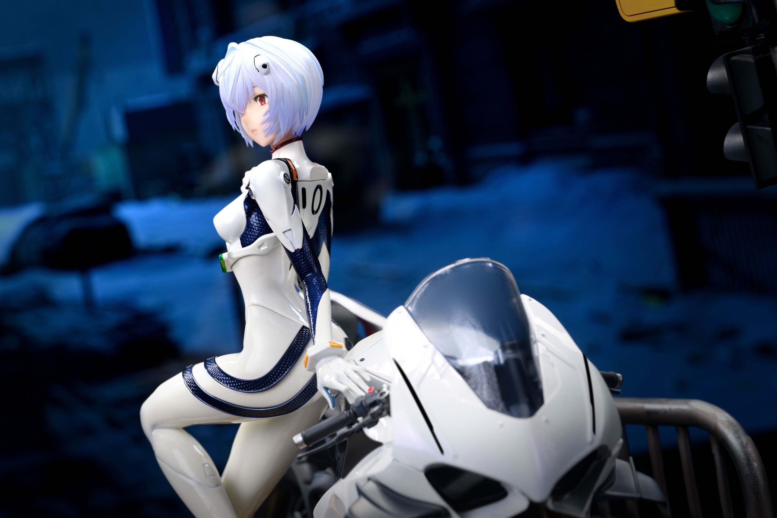 [PO] RESIN FIGURE Neon Genesis Evangelion Motorcycle Ayanami Rei - KOL Brother Studio