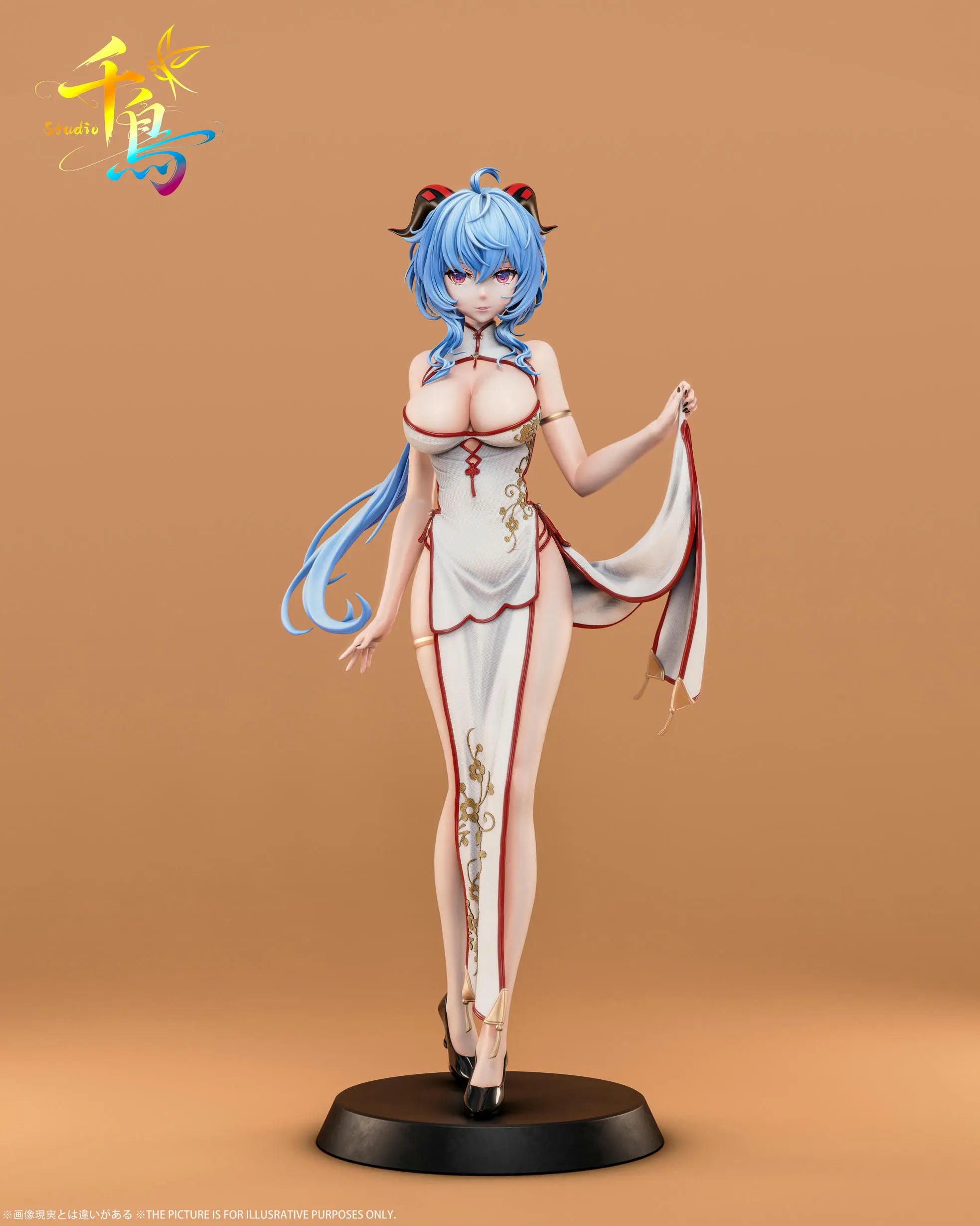 [PO] RESIN FIGRUE Genshin Impactin Cheongsam Ganyu - Qian Niao Studio