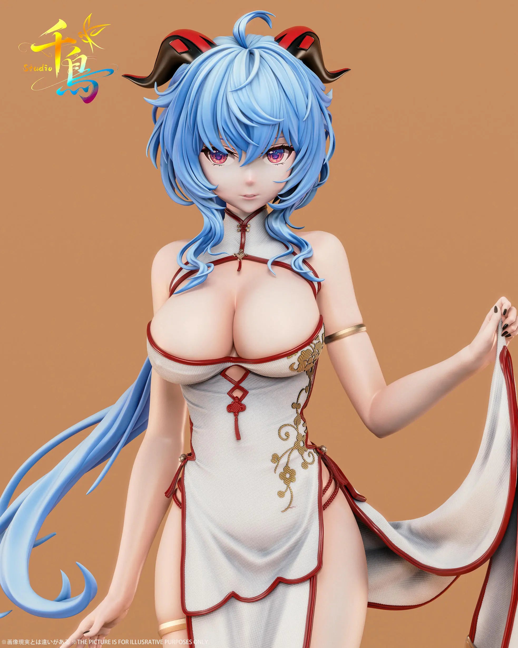 [PO] RESIN FIGRUE Genshin Impactin Cheongsam Ganyu - Qian Niao Studio