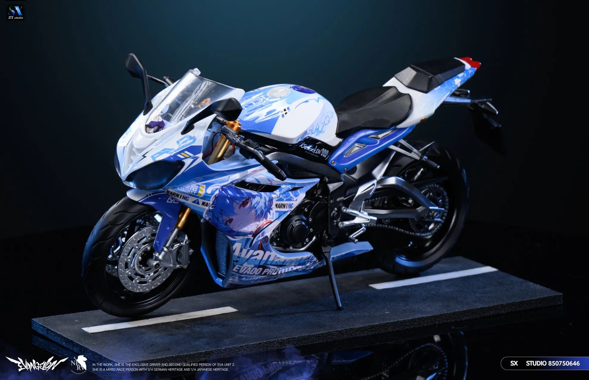 [PO] RESIN FIGURE Neon Genesis Evangelion Motorcycle Girl Ayanami Rei - SX Studio