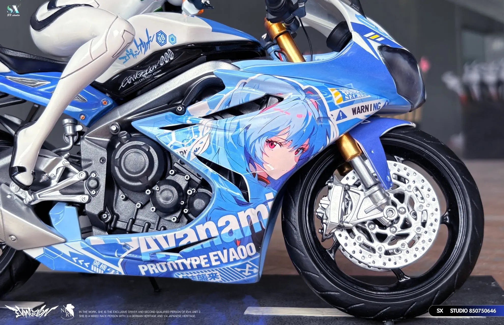 [PO] RESIN FIGURE Neon Genesis Evangelion Motorcycle Girl Ayanami Rei - SX Studio